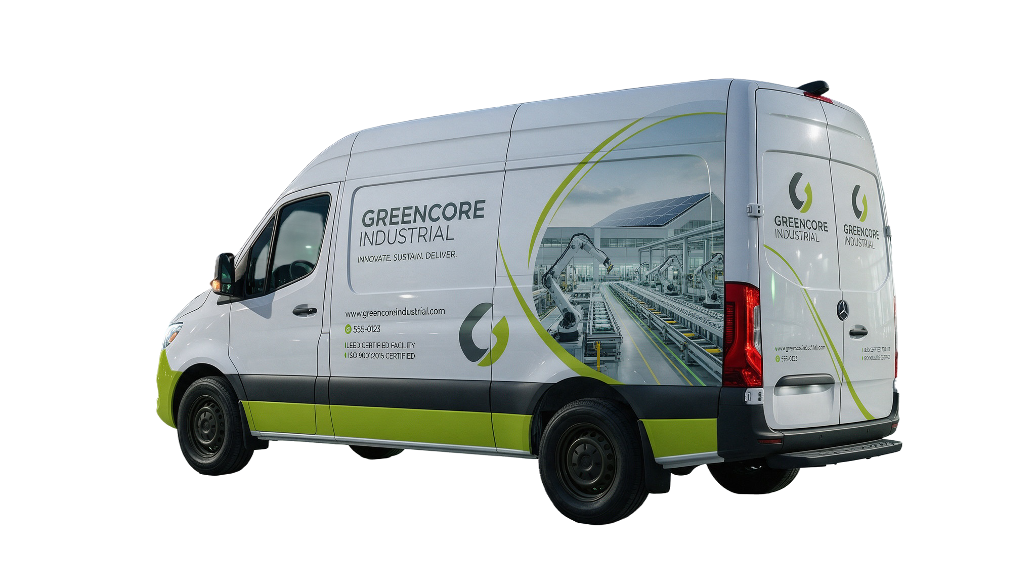 Van rotulada con full wrap vehicular